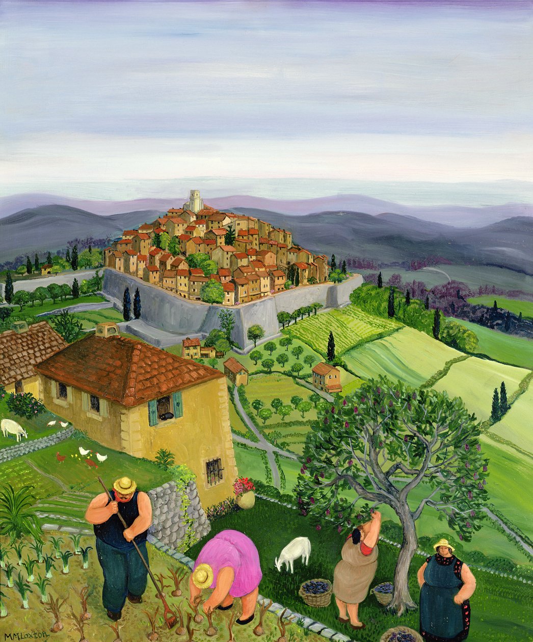 St. Paul de Vence door Margaret Loxton
