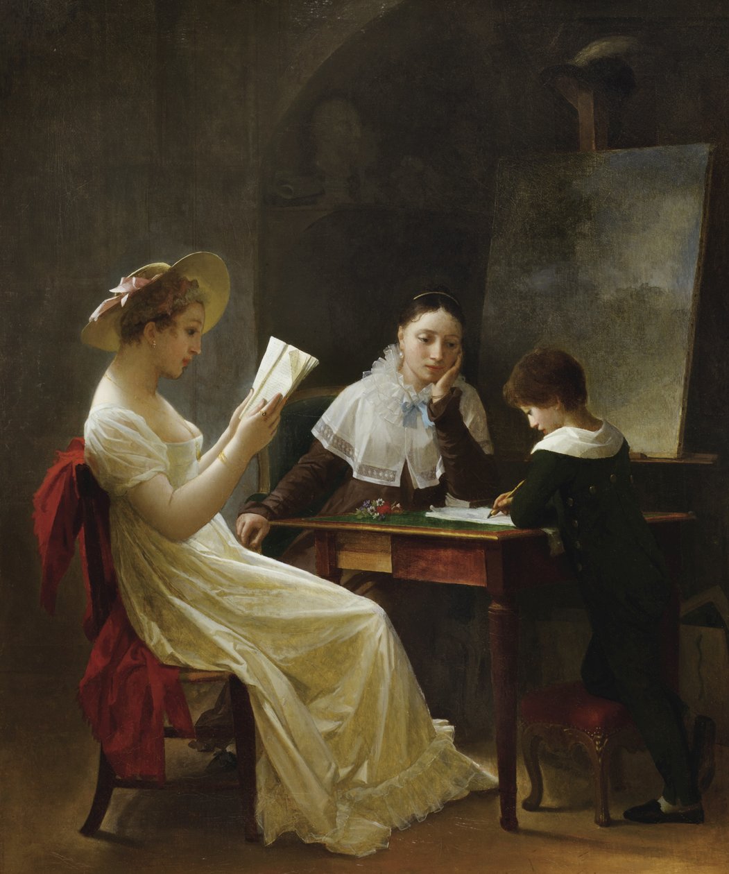 Een Jonge Schetser, ca. 1820 door Marguerite Gerard