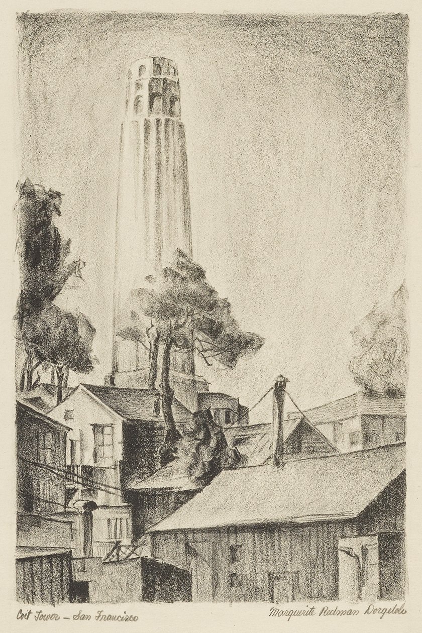 Coit Tower, San Francisco door Marguerite Redman Dorgeloh