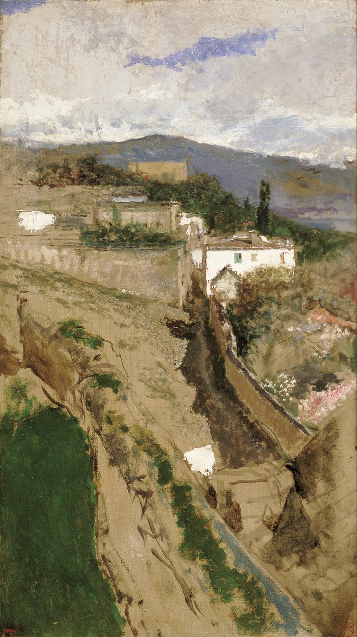 Granada Landschap door Marià Fortuny Marsal
