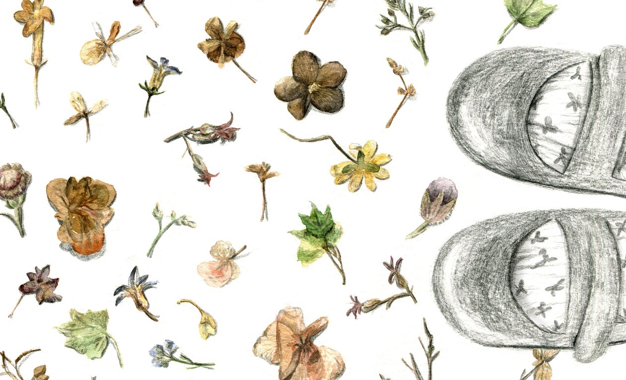 Geperste bloemen, 2020 door Maria Basea