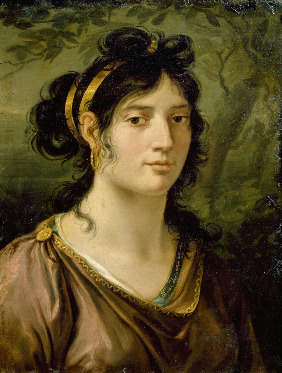 Zelfportret door Maria Callani (1778-1803) door Maria Callani