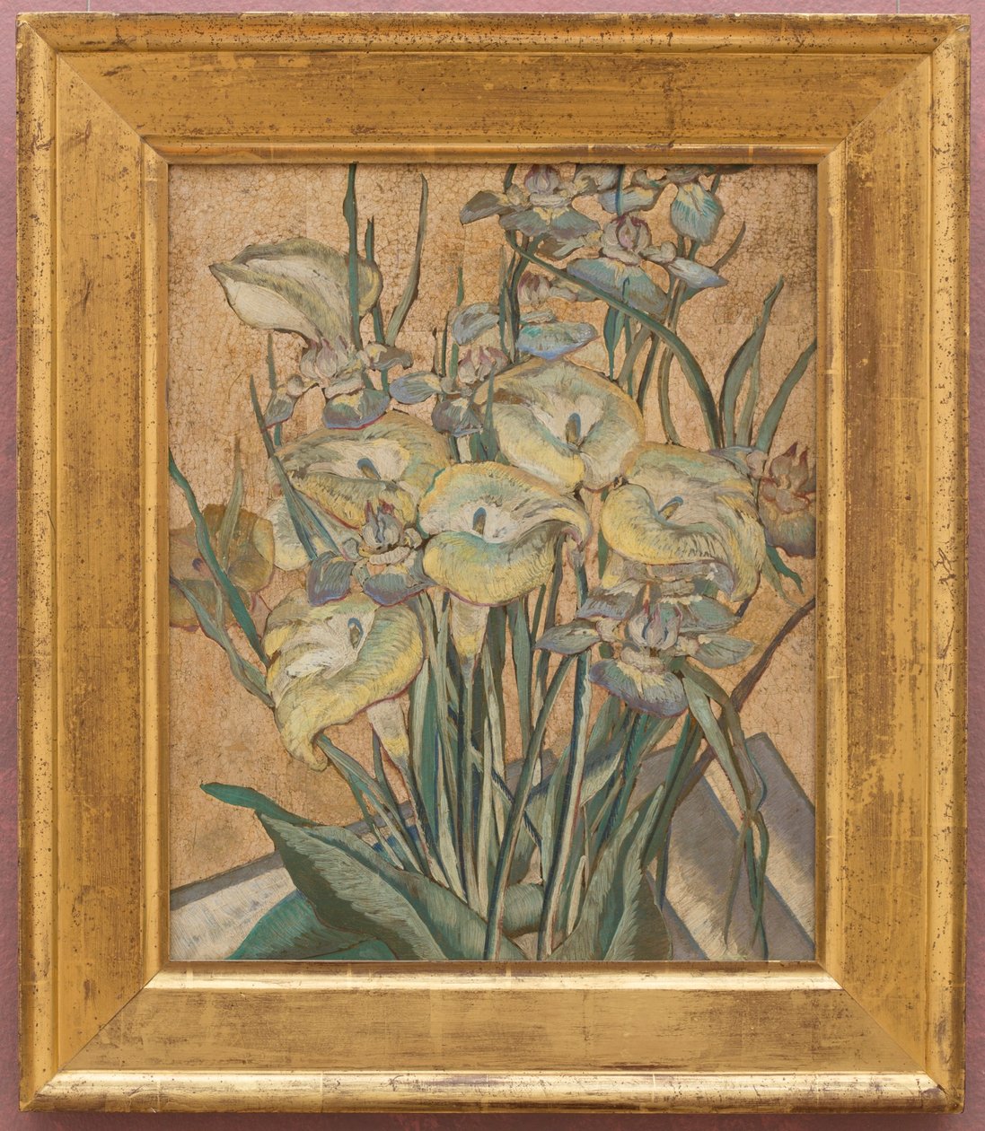 Irissen en Calla-lelies door Maria Oakey Dewing
