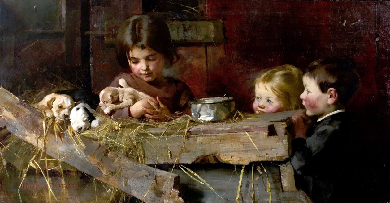 Schatten uit de kindertijd, 1886 door Marianne Stokes