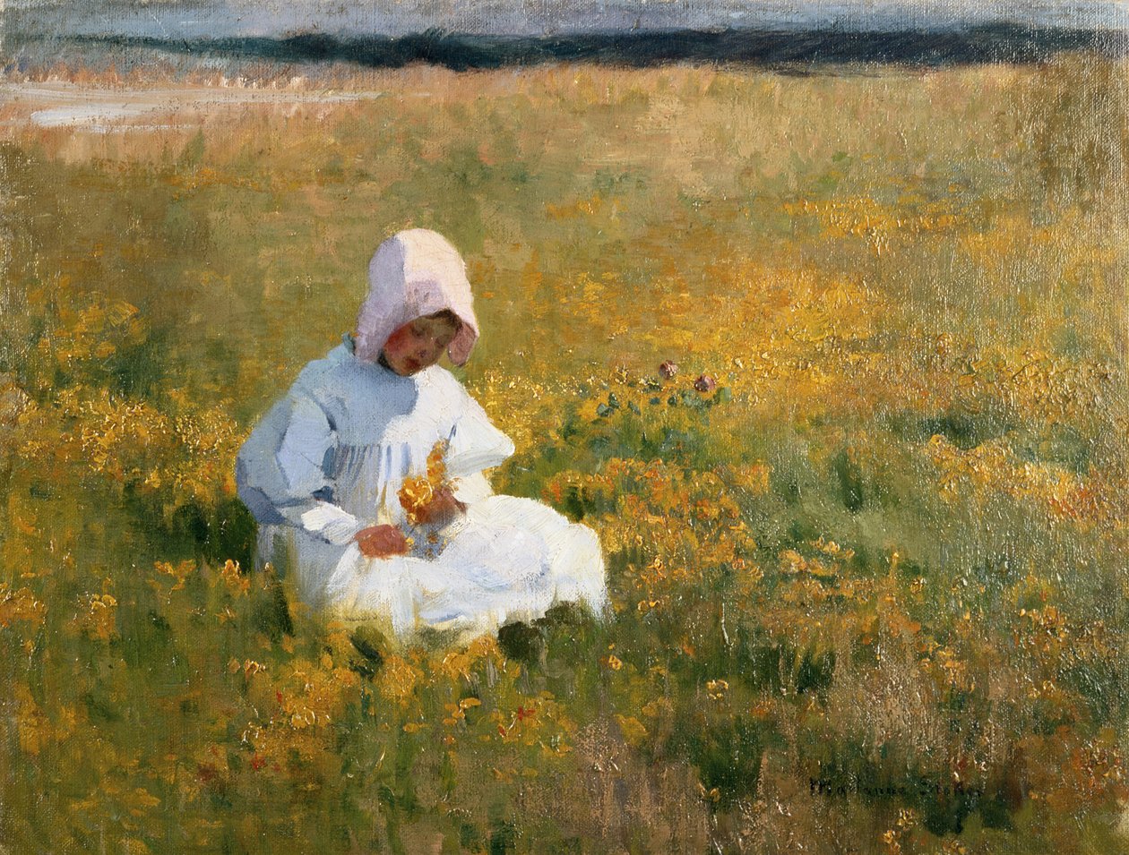 In een veld met boterbloemen door Marianne Stokes