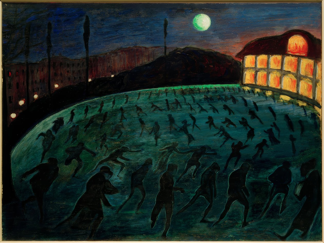 Schaatsers door Marianne von Werefkin