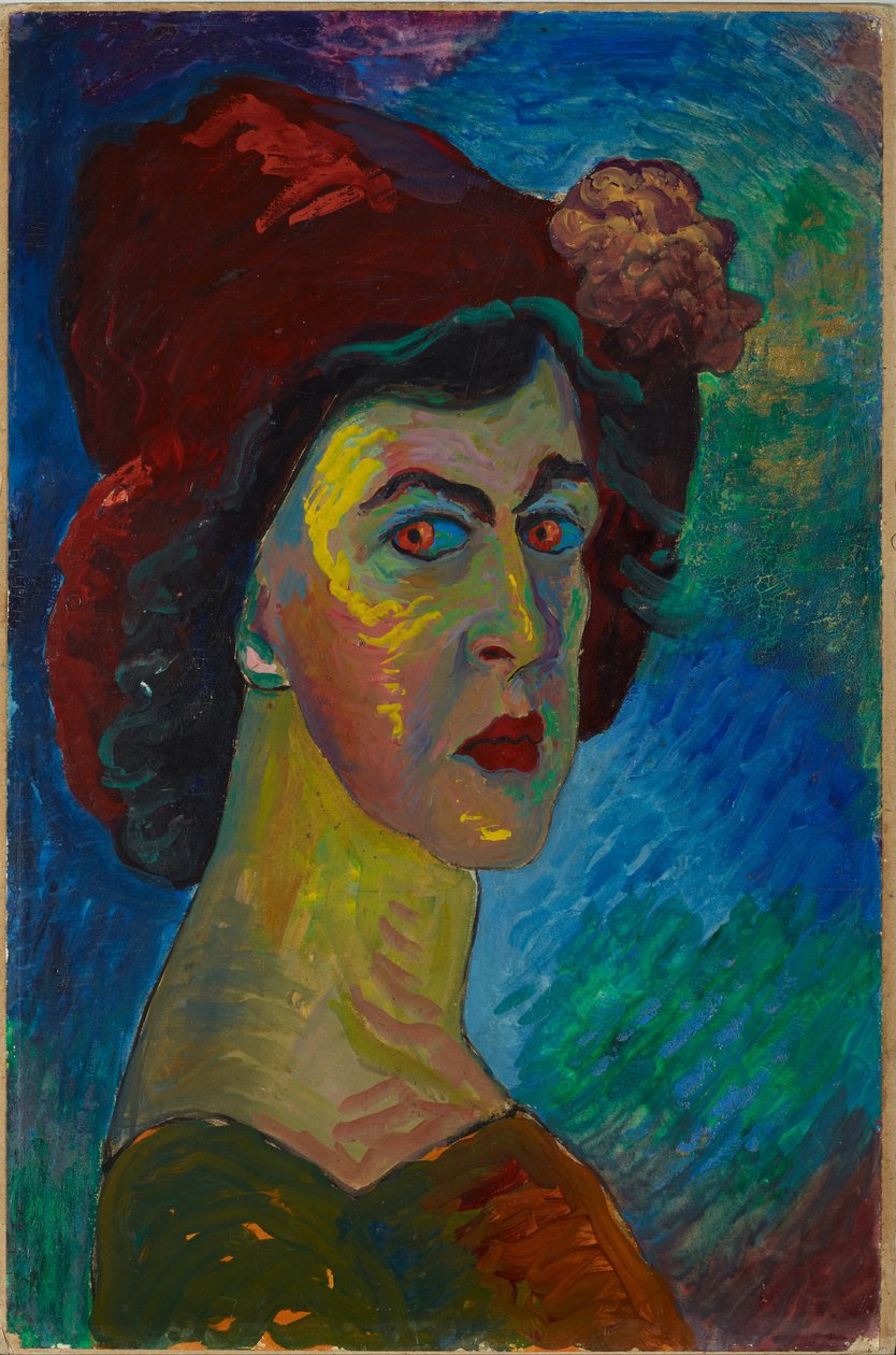 Zelfportret I door Marianne Werefkin