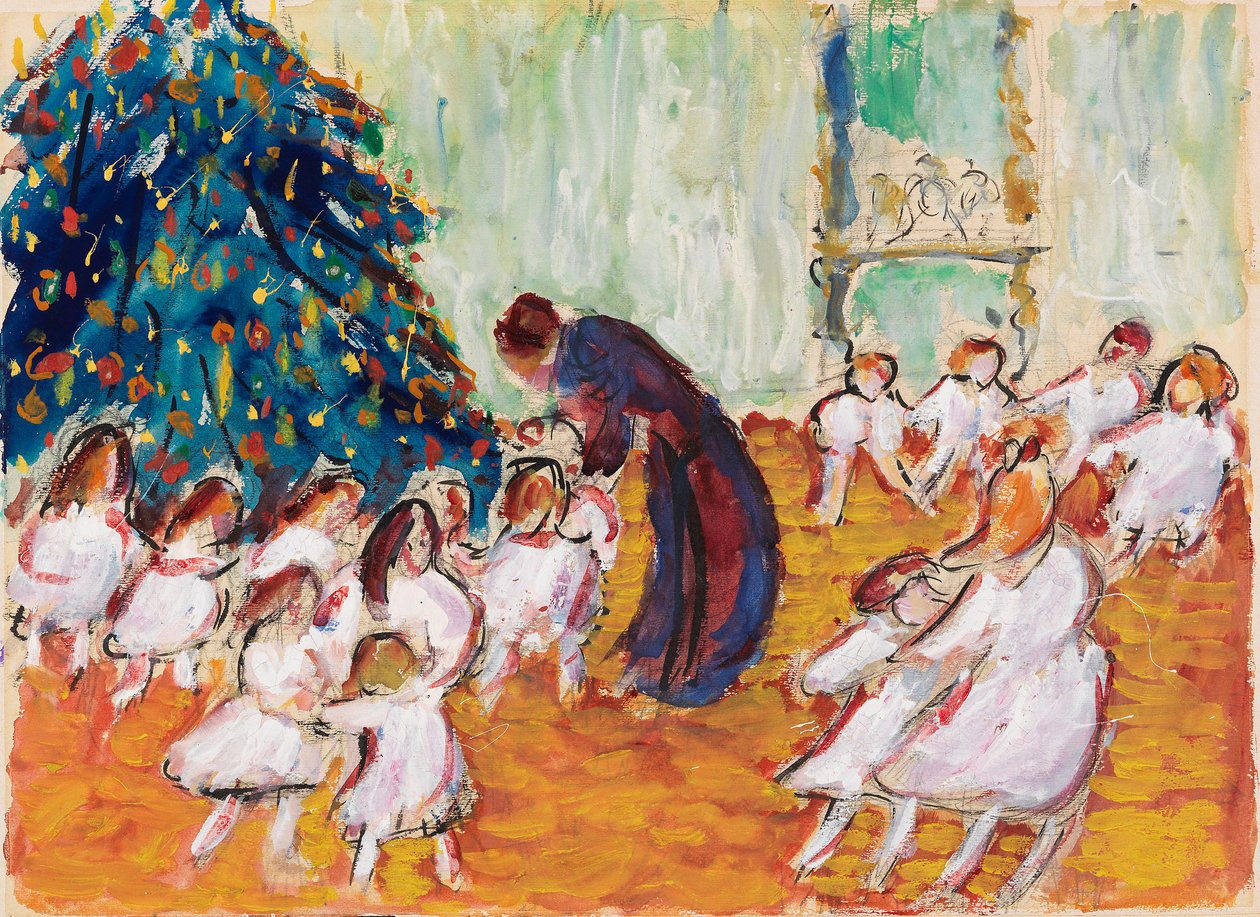 Kerstboom, 1911 door Marianne von Werefkin
