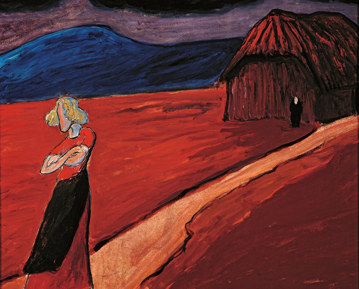 Tragische stemming, 1910 door Marianne von Werefkin