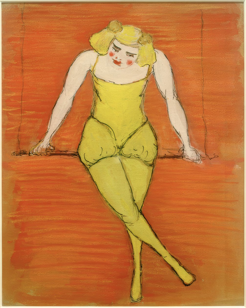 Trapezekunstenares door Marianne von Werefkin