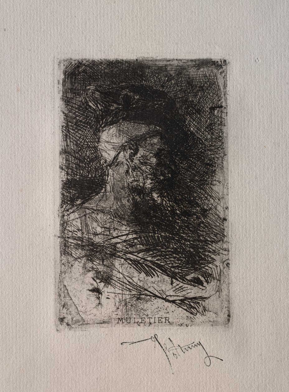 Muilezeldrijver door Mariano Fortuny y Marsal
