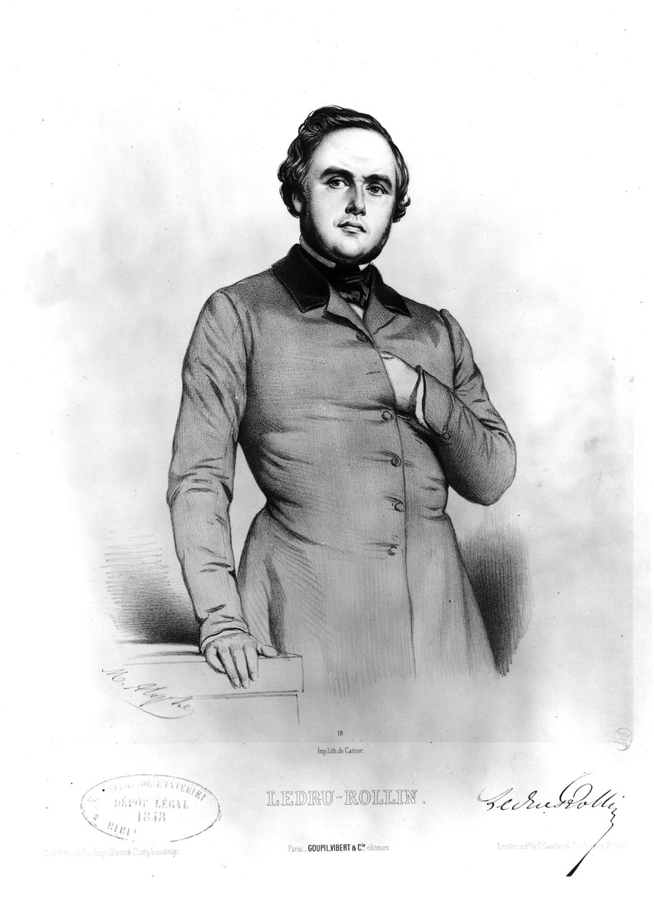 Portret van Alexander Ledru-Rollin (1807-1874) door Marie Alexandre Alophe