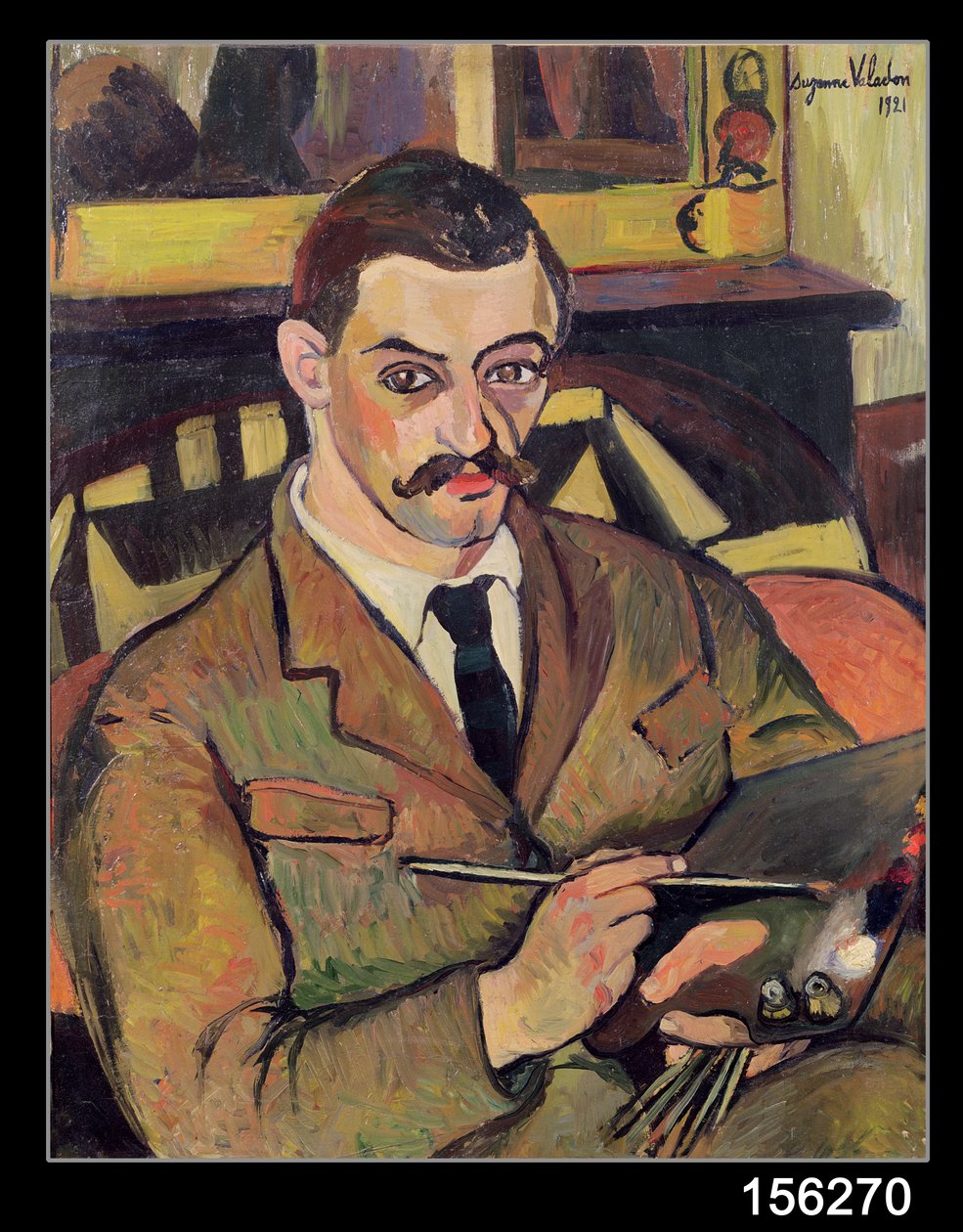 Portret van Maurice Utrillo (1883-1955) 1921 door Marie Clementine (Suzanne) Valadon