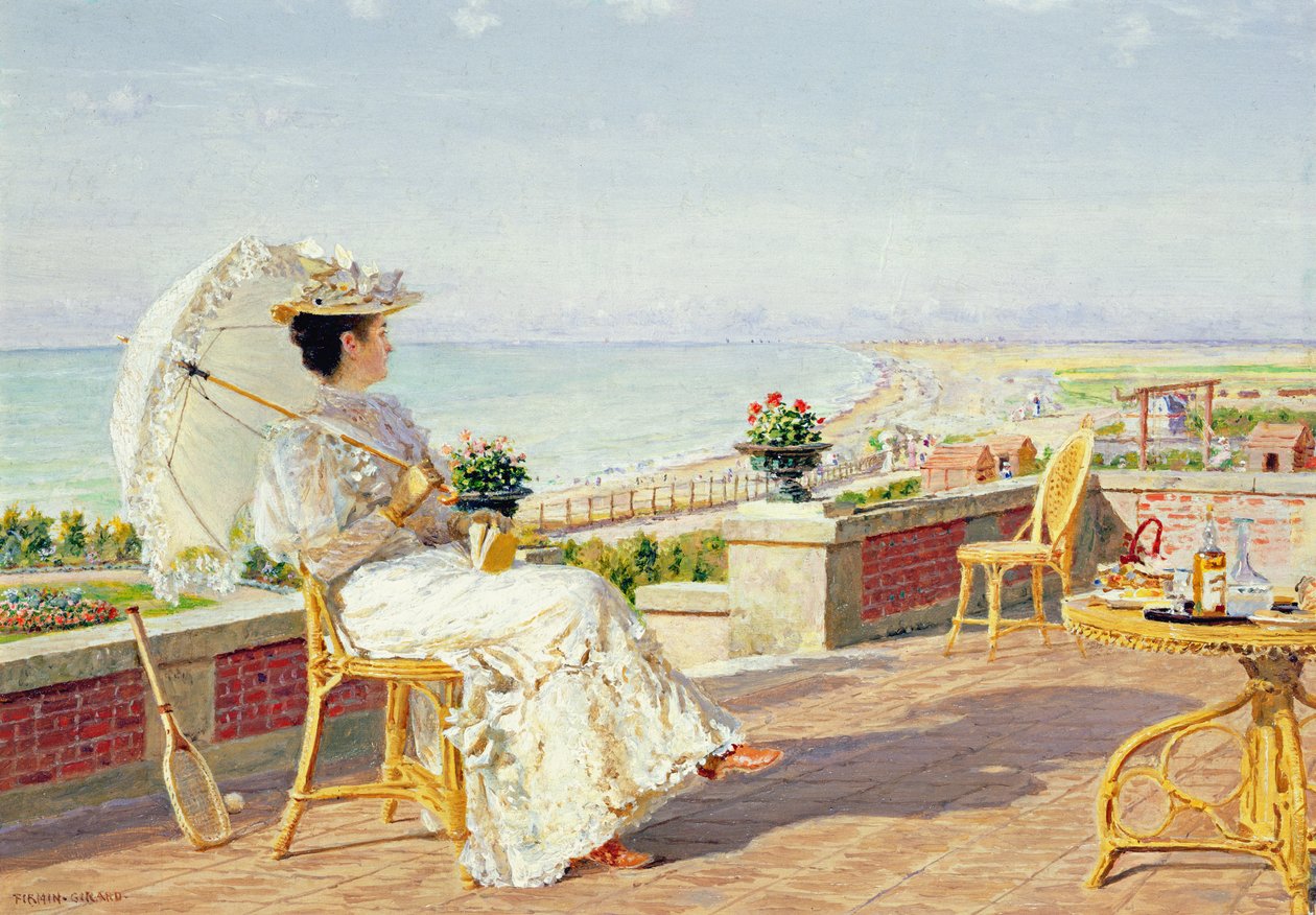 Op Vakantie door Marie Francois Firmin Girard