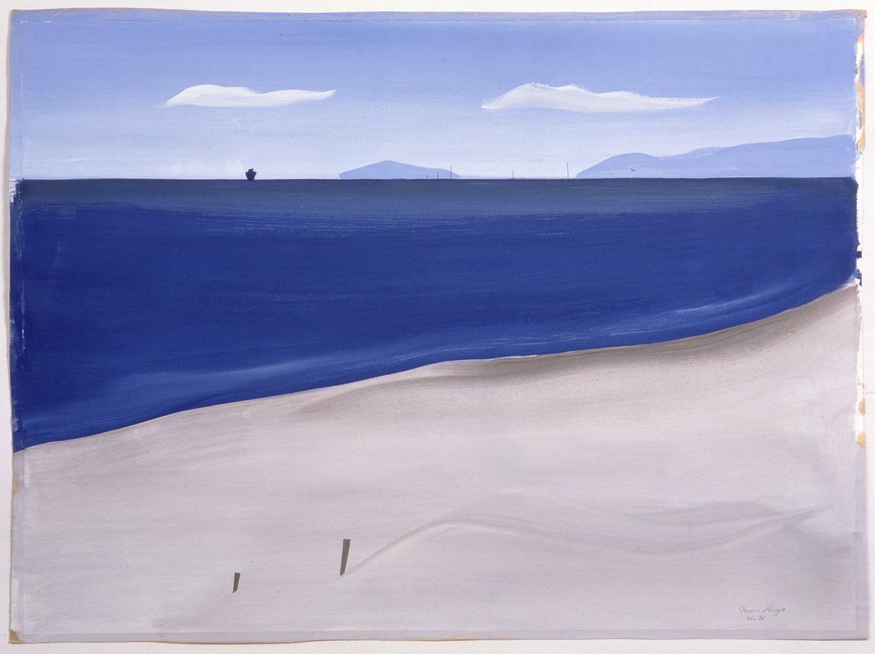 Het strand van Carnon door Marie Hugo