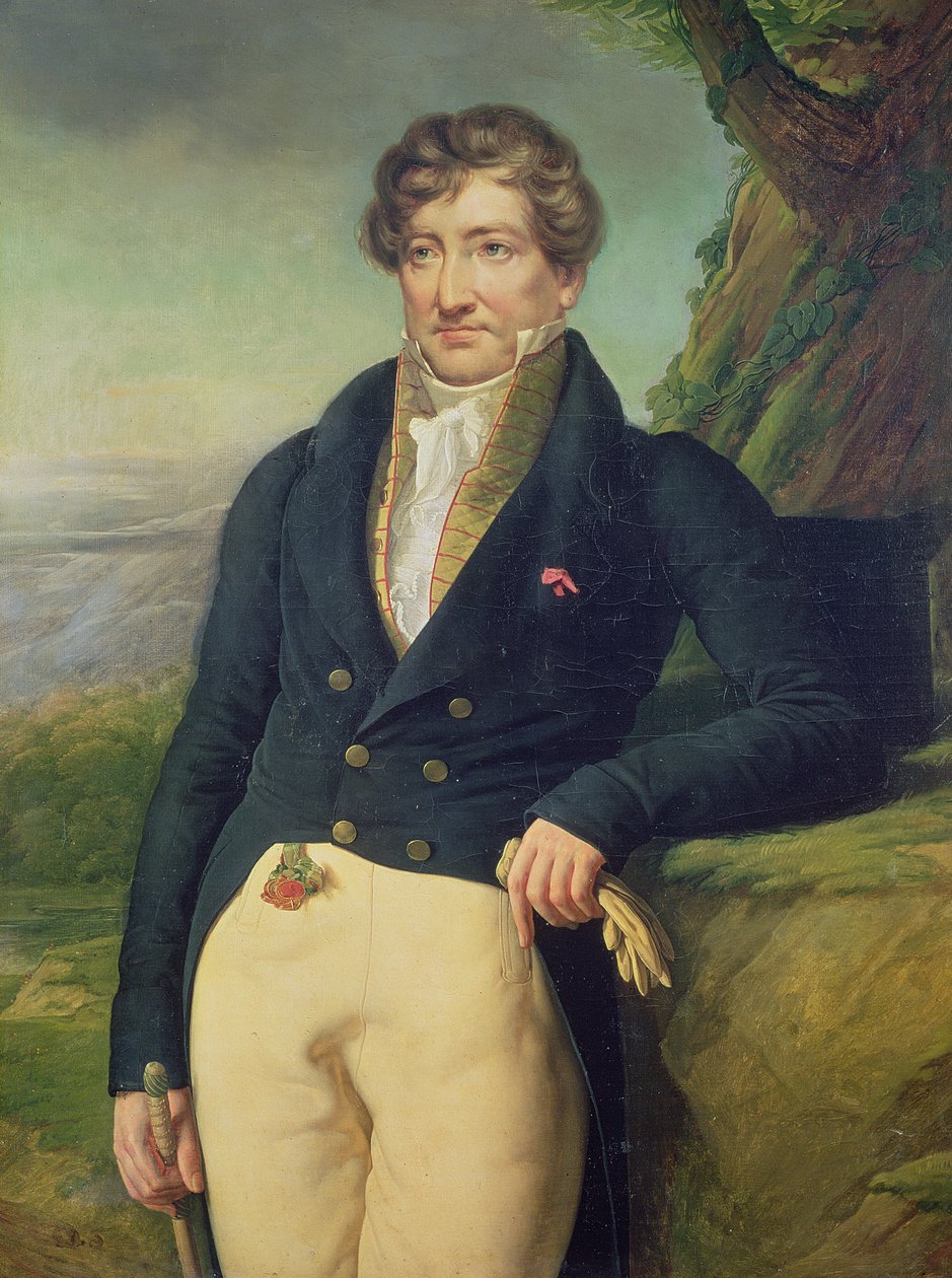 Portret van de Franse Zoöloog en Paleontoloog, Georges Cuvier (1769-1832) door Marie Nicolas Ponce Camus