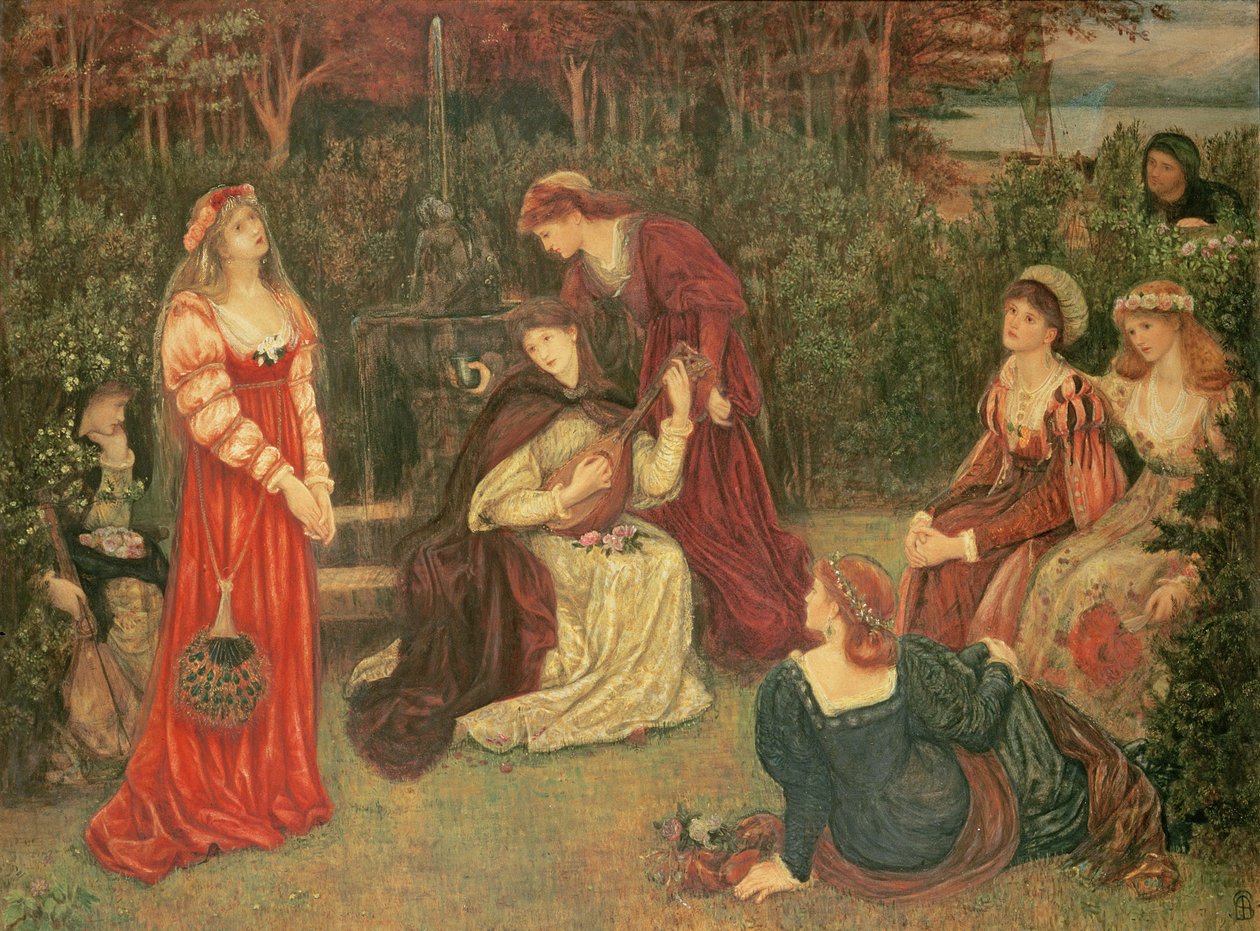 Fiammetta Zingt, 1879 door Marie Spartali Stillman