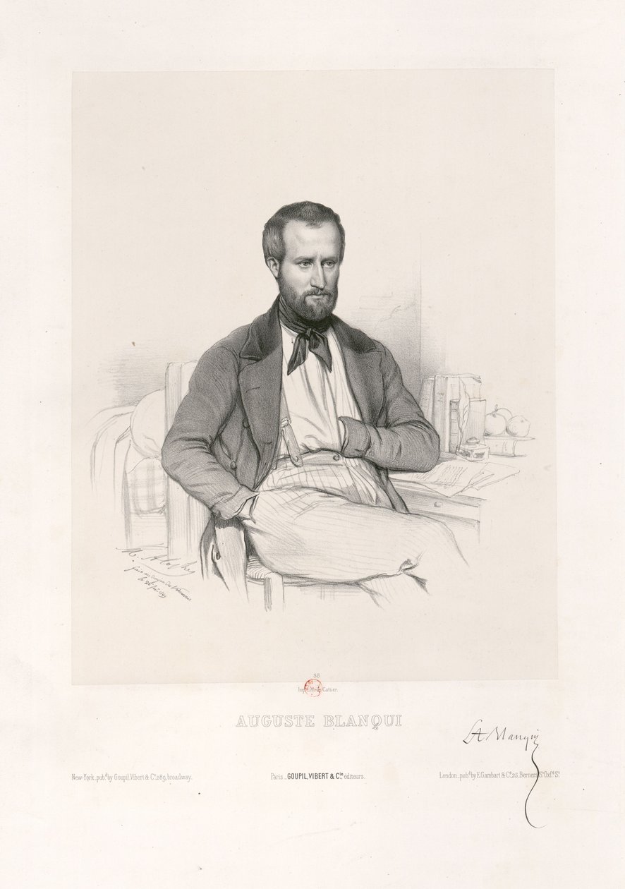 Marie-Alexandre Alophe - Auguste Blanqui door Marie Alexandre Alophe