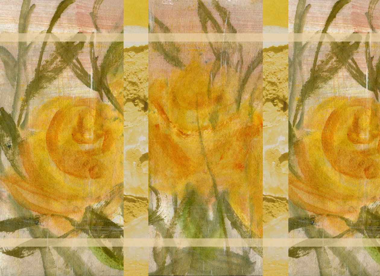 Gele Bloemen 2 door Marina Falco