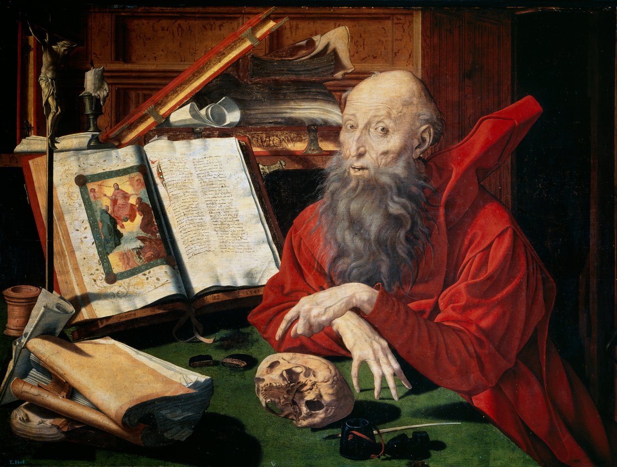 Sint Hiëronymus door Marinus van Roejmerswaelen