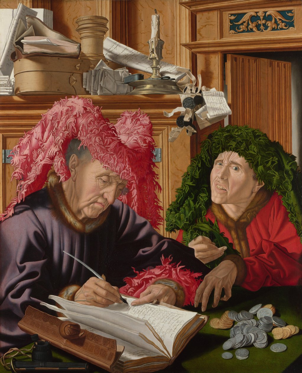 Twee belastinginners, ca. 1540 door Marinus van Roejmerswaelen