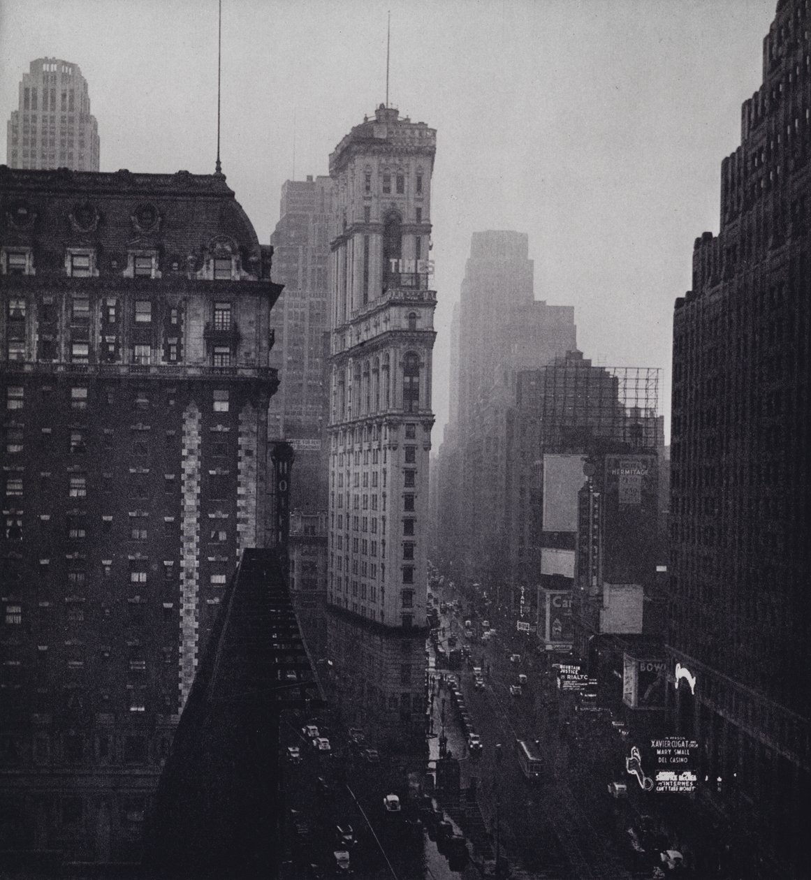 Manhattan: Regen over Times Square door Mario Bucovich