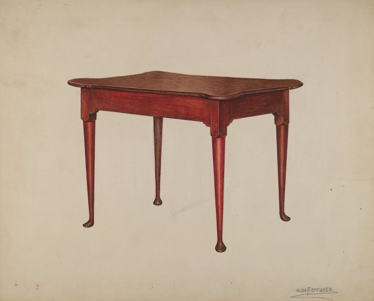 Kaarttafel door Mario De Ferrante