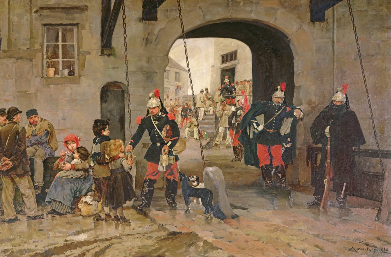 De Armen in Parijs, 1886 door Marius Roy