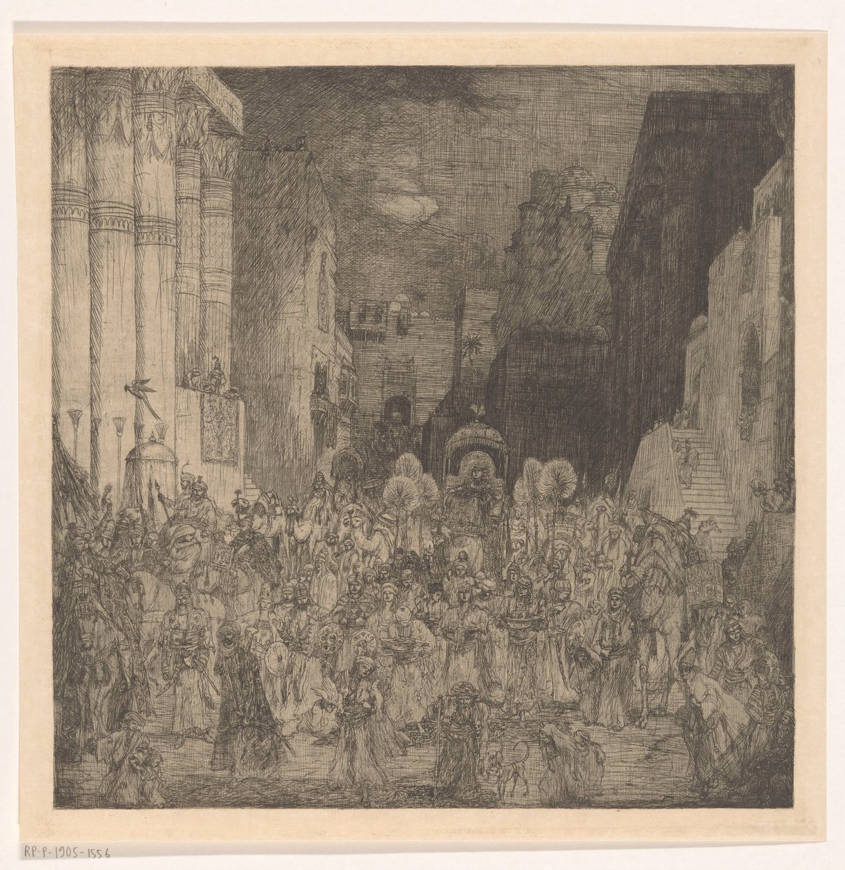 Koningin van Seba in Jeruzalem door Marius Bauer