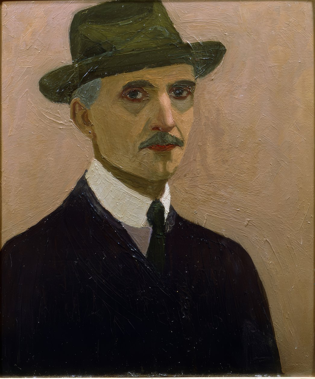 Zelfportret Marius Borgeaud door Marius Borgeaud
