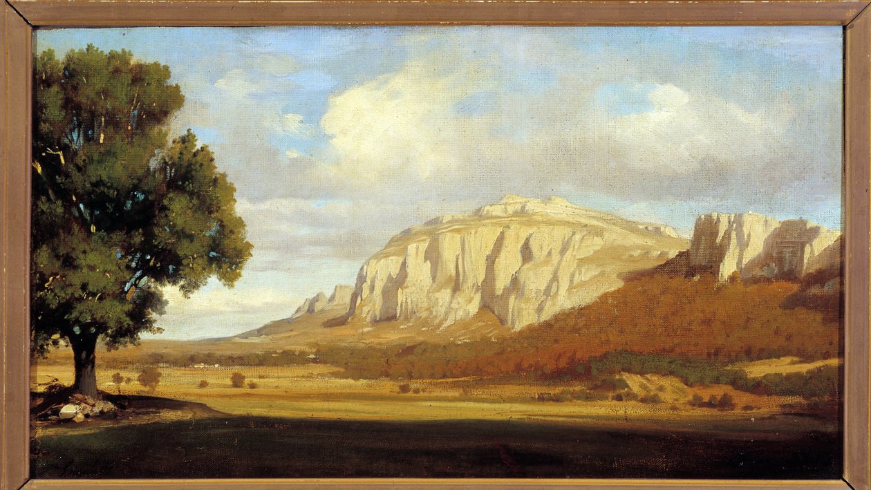 Uitzicht op het Sainte Baume-massief door Marius Engaliere