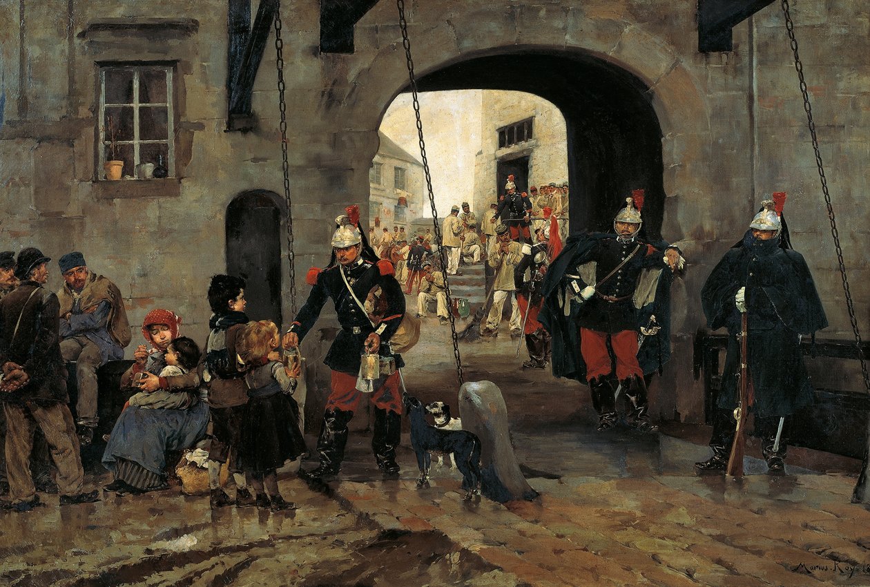 Armen in Parijs door Marius Roy
