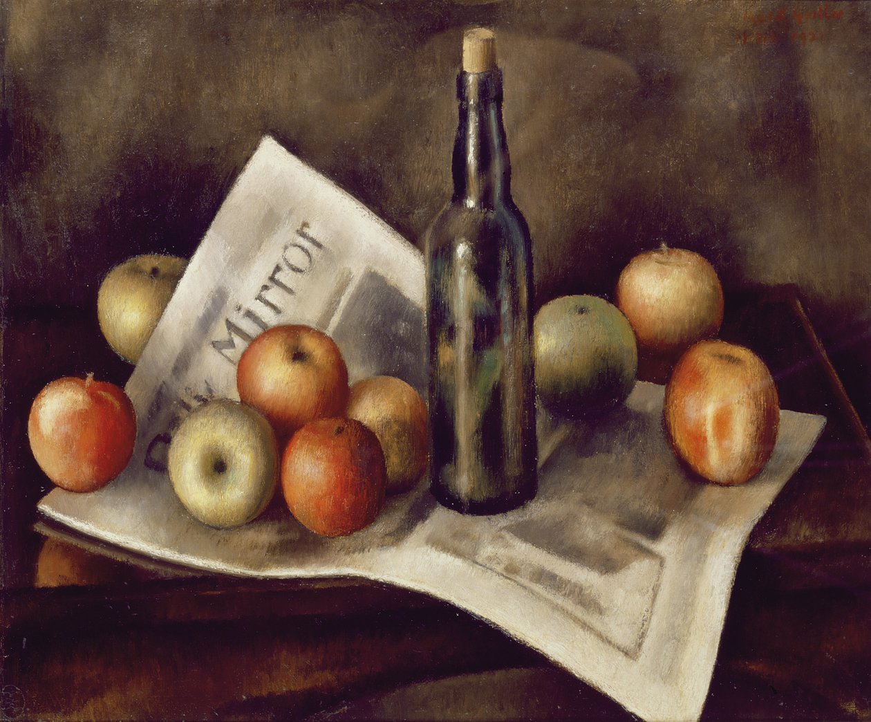 Stilleven met appels door Mark Gertler