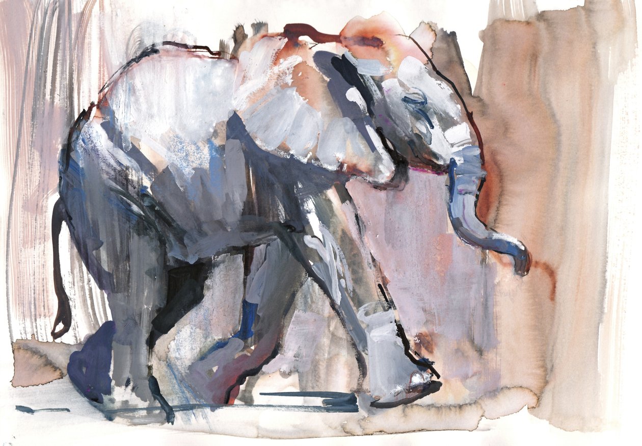 Baby olifant, 2012 door Mark Adlington