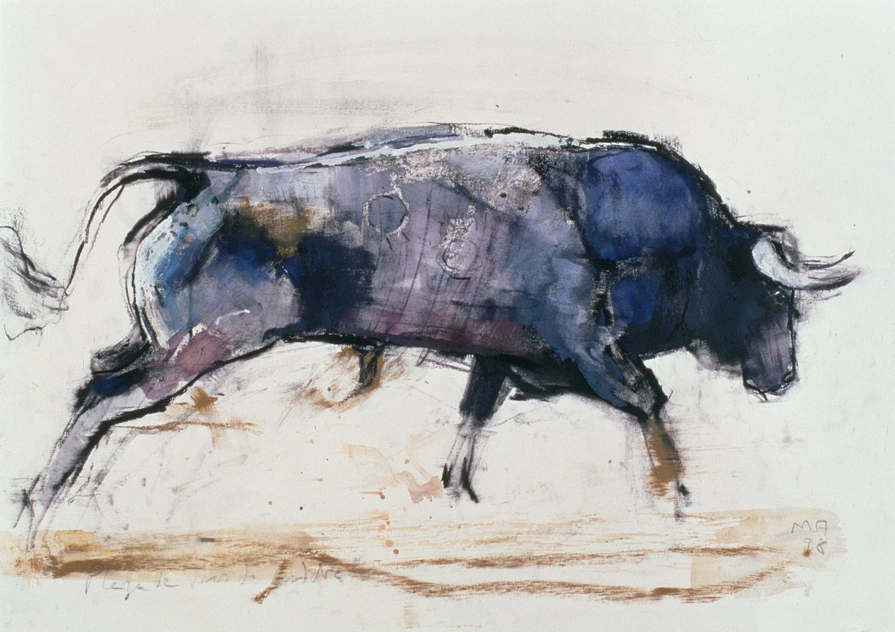 Aanvallende Stier, 1998 door Mark Adlington