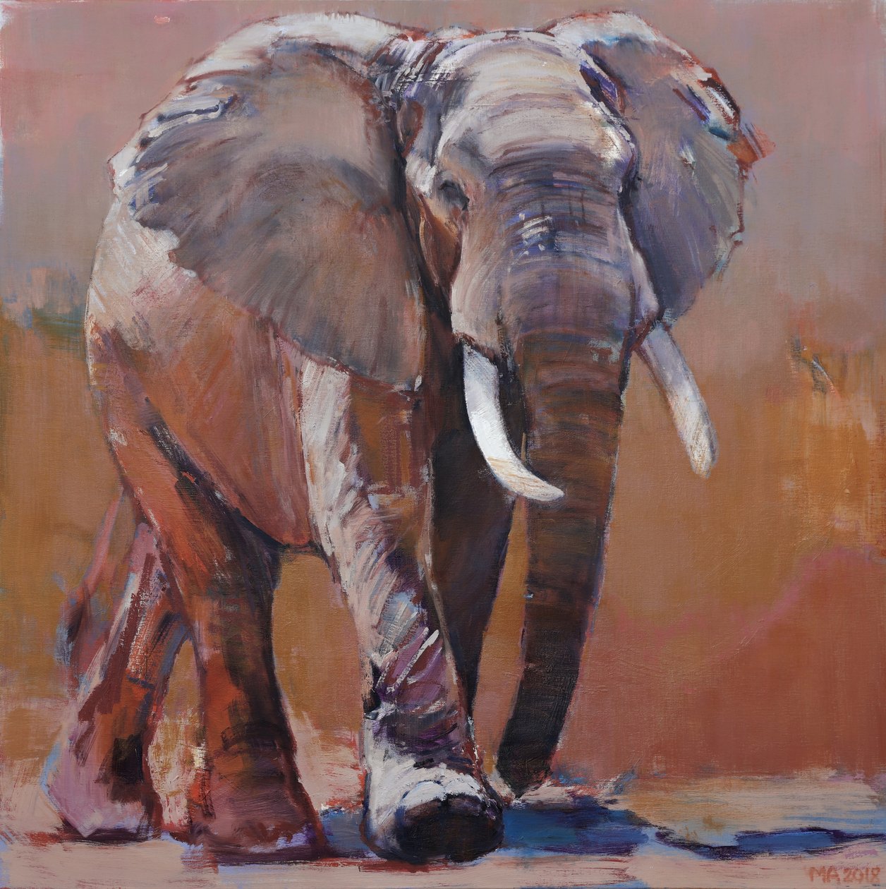 Droog Seizoen, Loisaba, 2018 door Mark Adlington