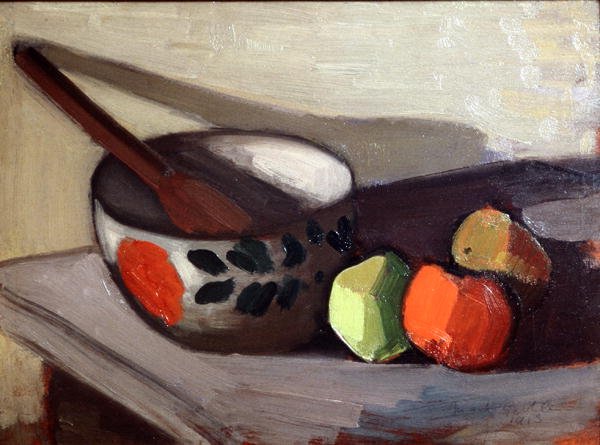 Kom, lepel en appels door Mark Gertler