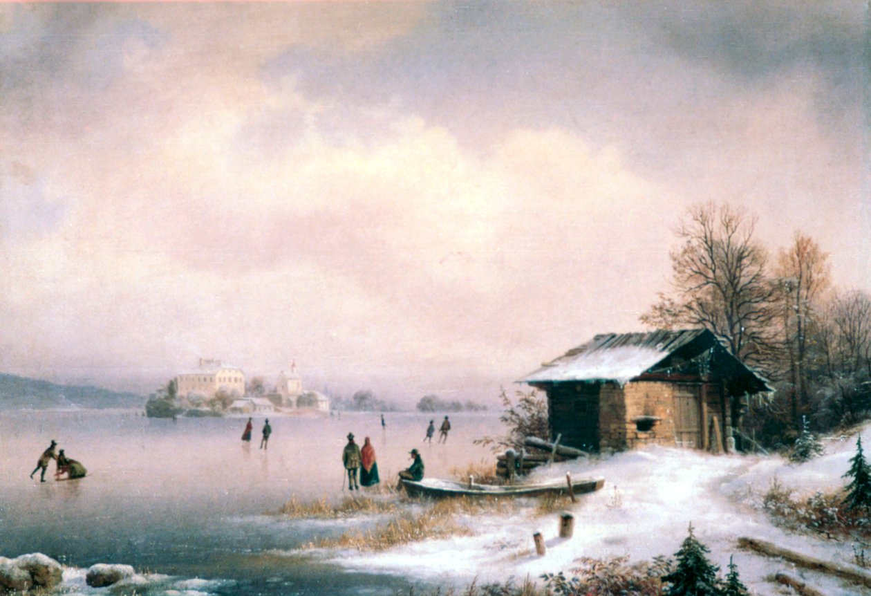 Winterlandschap, Ljubljana door Marko Pernhart