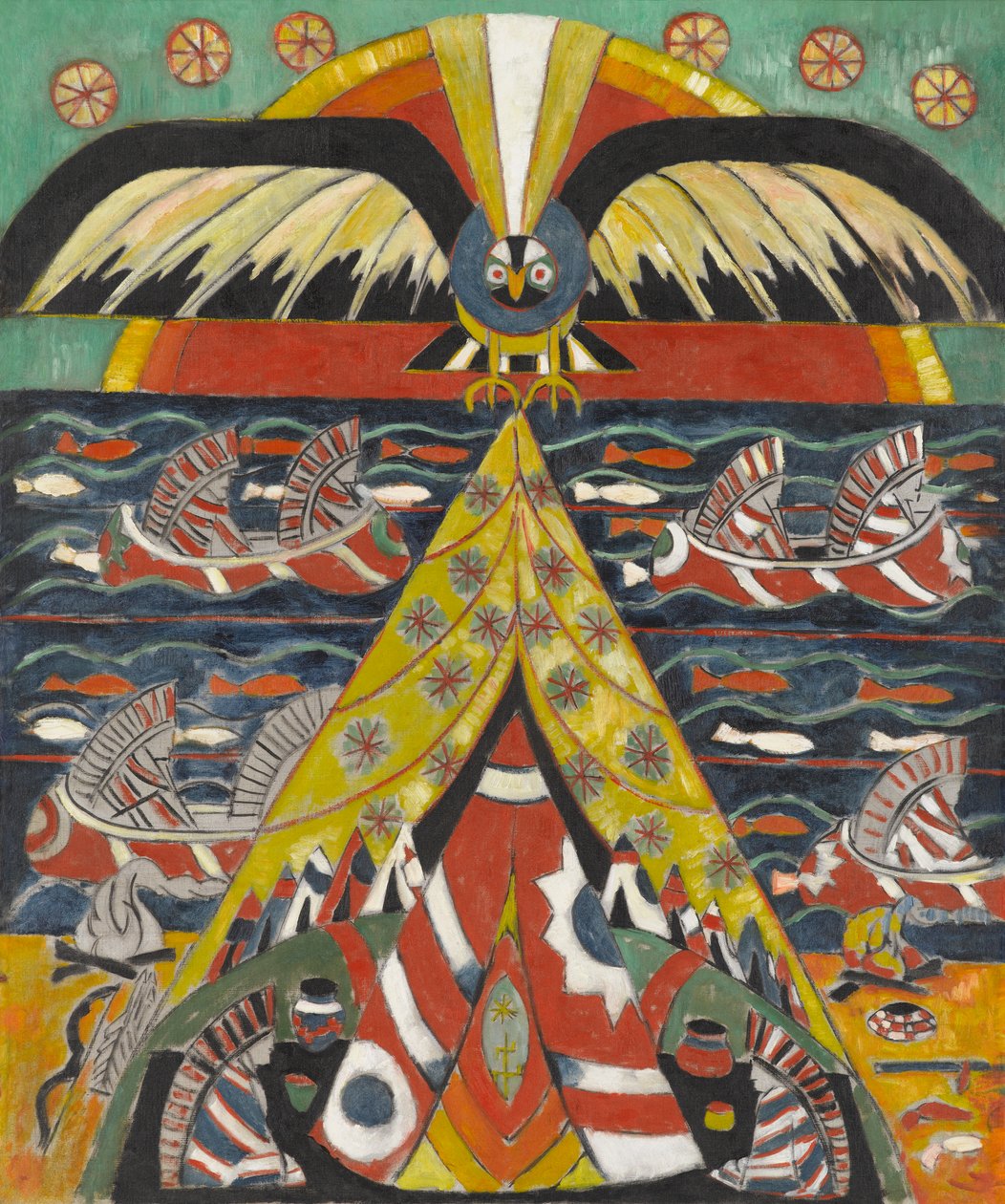 Indiase fantasie door Marsden Hartley