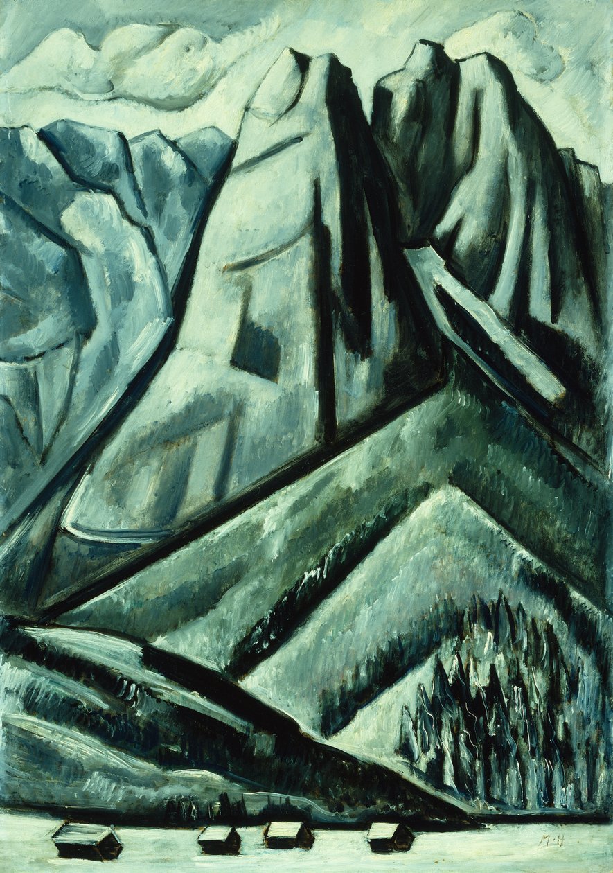 Bergen bij Garmisch door Marsden Hartley