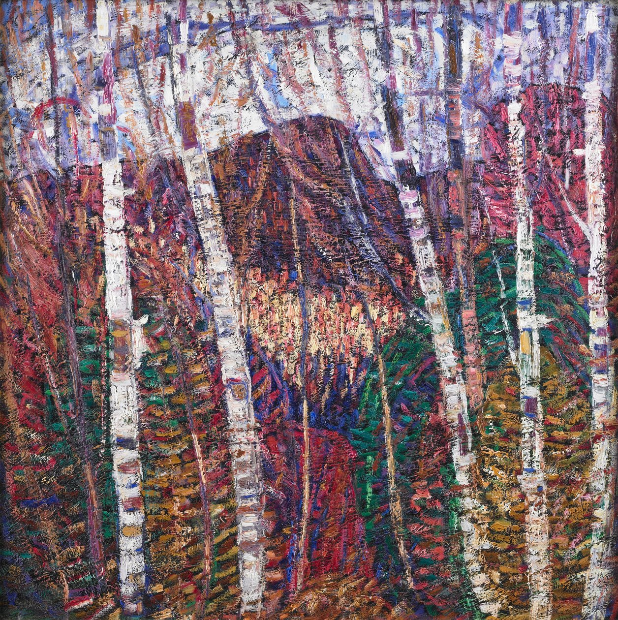 Witte Berken door Marsden Hartley