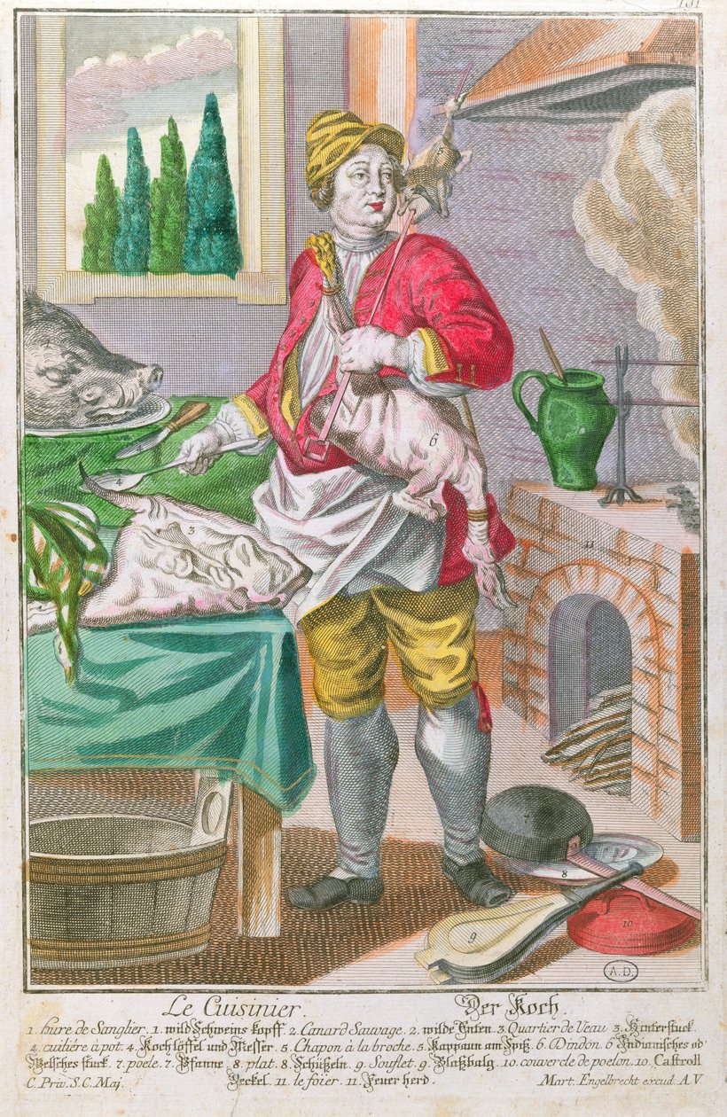De Kok, c.1735 door Martin Engelbrecht