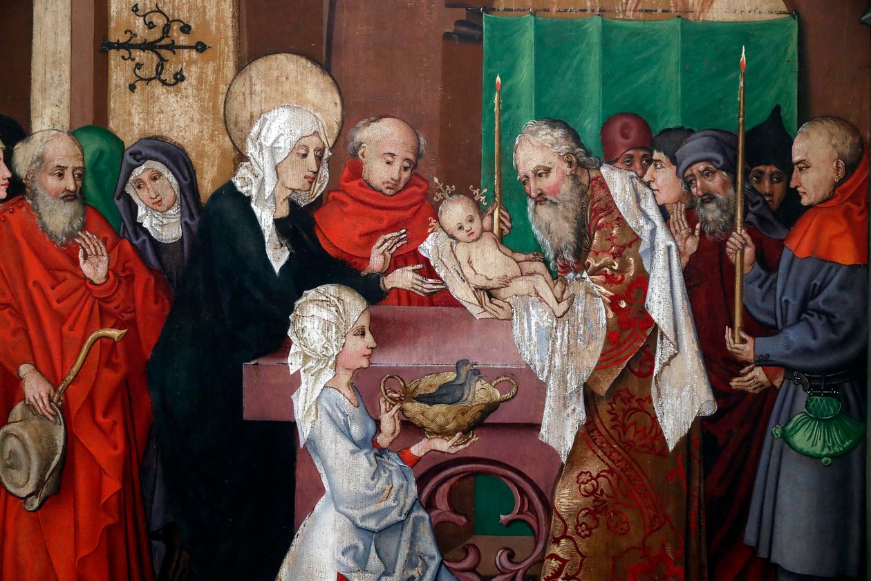 Presentatie van Jezus in de tempel door Martin Schongauer