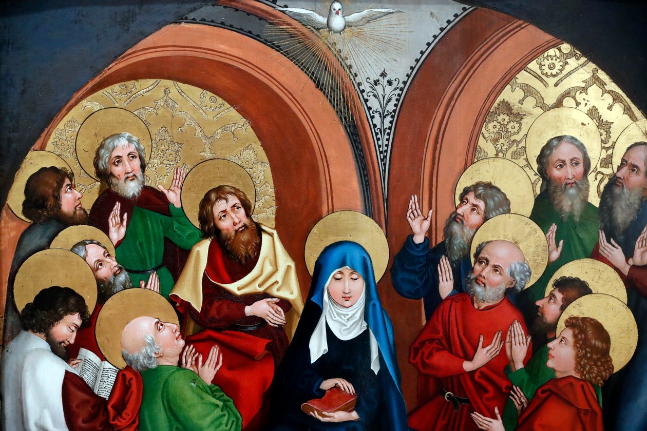 De tenhemelopneming van Maria door Martin Schongauer
