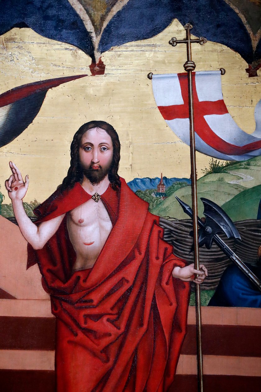 De opstanding van Jezus door Martin Schongauer