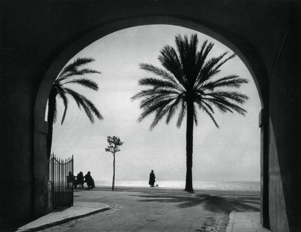 Quai des États-Unis, Nice, Frankrijk, 1937 door Martin Hurlimann