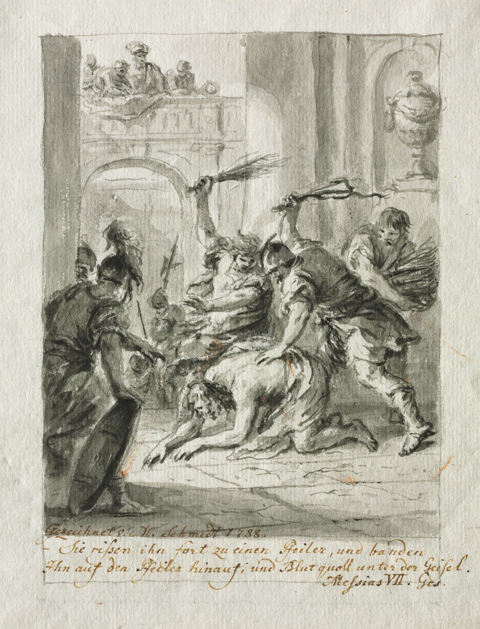 De Geseling door Martin Johann Schmidt