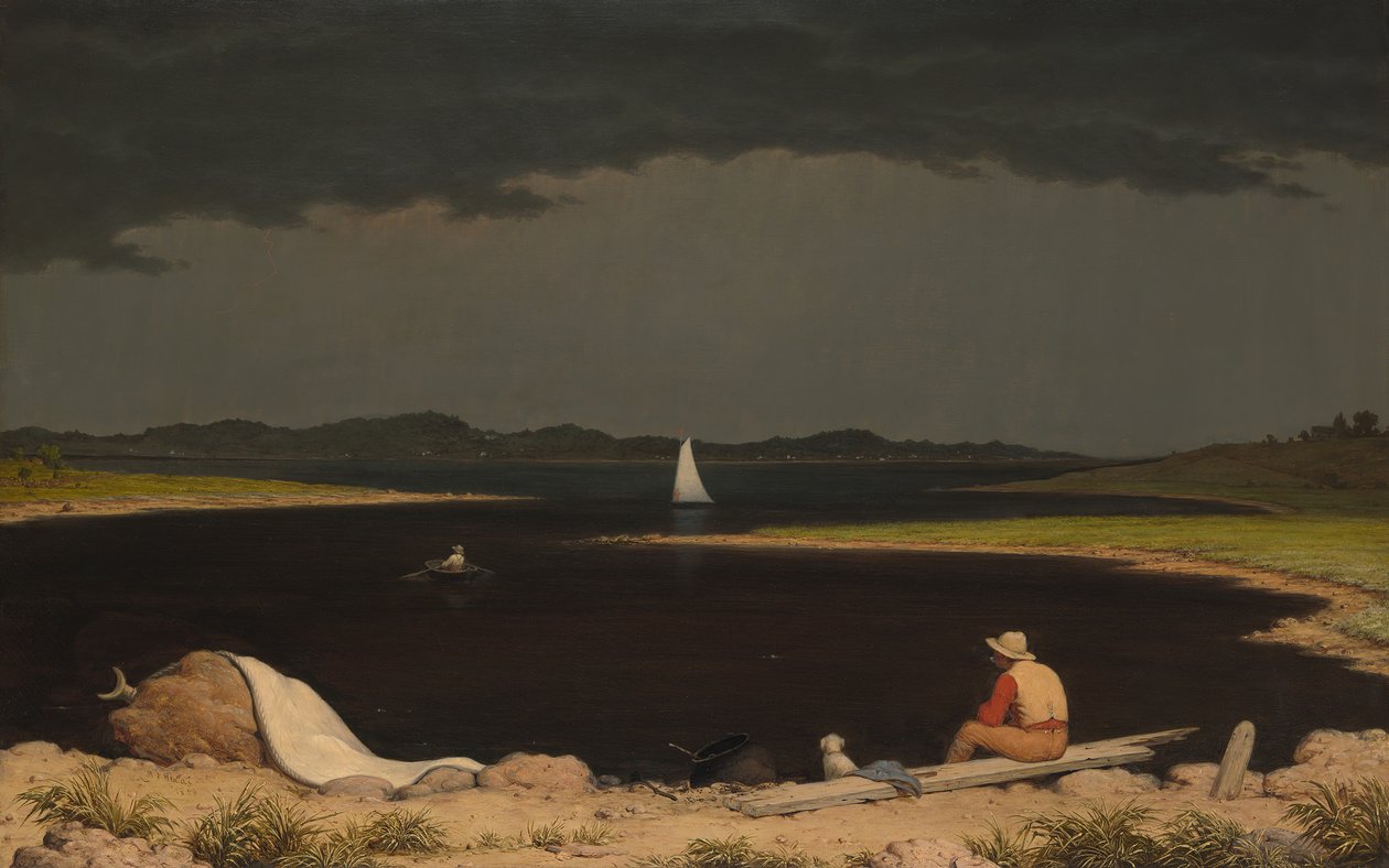 Naderende onweersbui, 1859 door Martin Johnson Heade