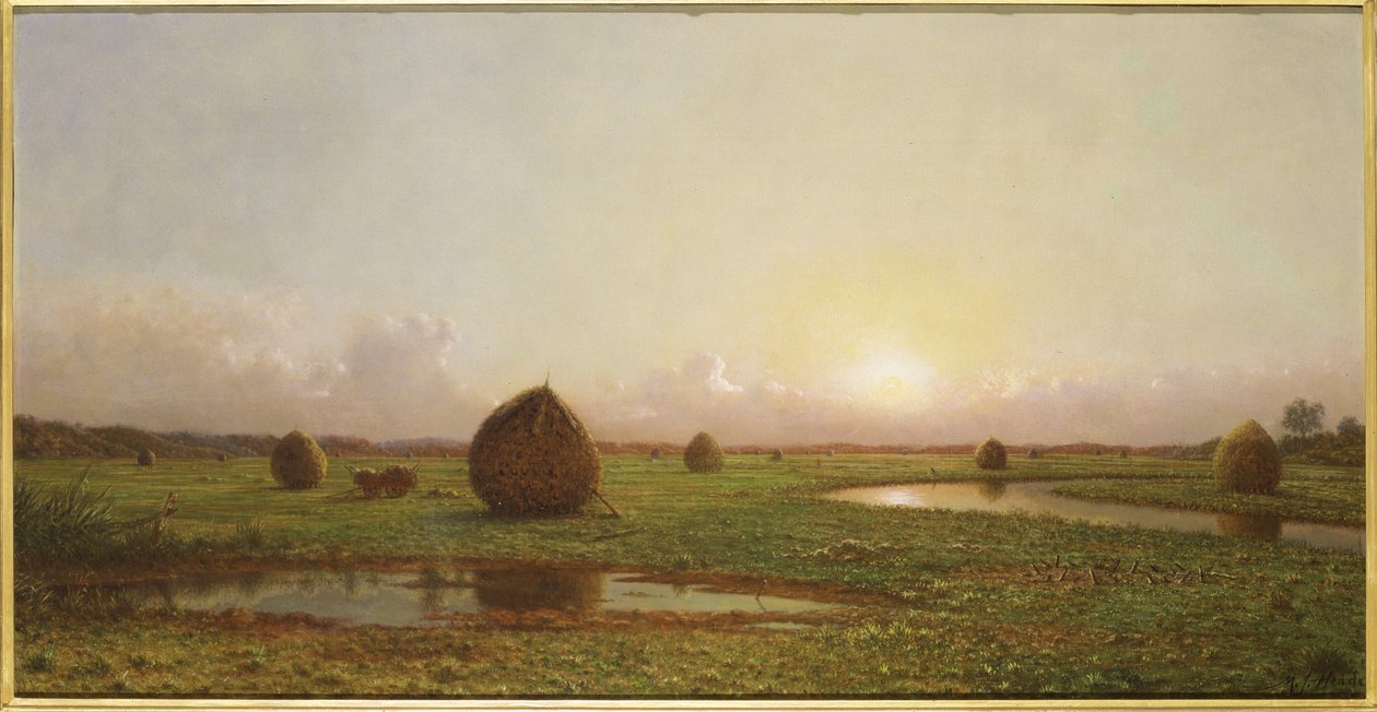 Hooibergen, c.1876-88 door Martin Johnson Heade