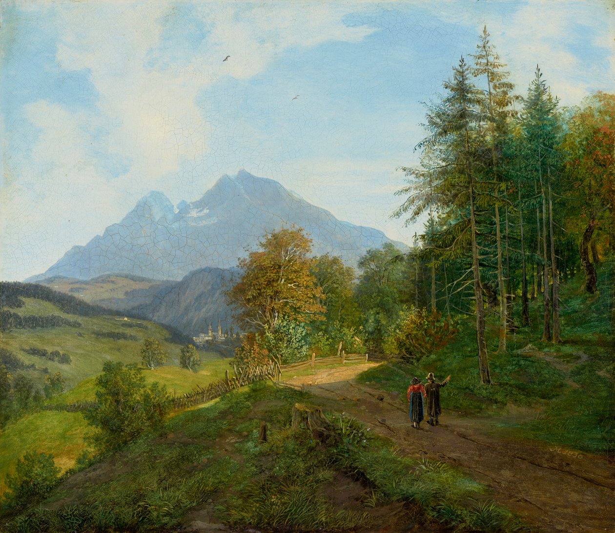 Landschap bij Berchtesgaden door Martin Martin